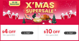 Featured image for (EXPIRED) Qoo10: X’mas Supersale – Grab free $4 and $10 cart coupons till 26 Dec 2021