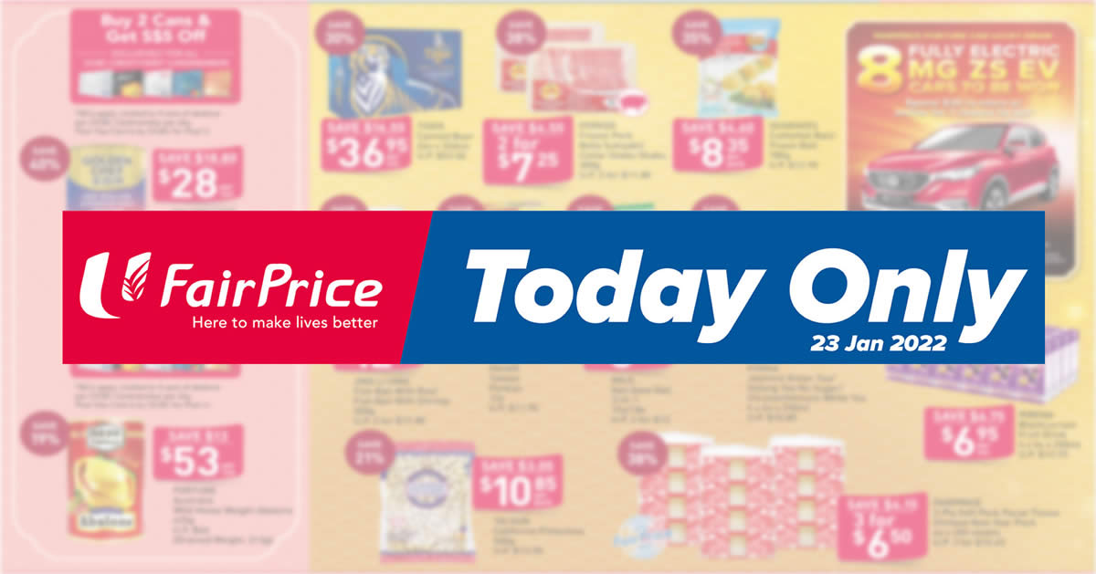 Featured image for FairPrice 1-Day 23 Jan Deals: Golden Chef, Fortune, Milo, Pokka, Ribena & more