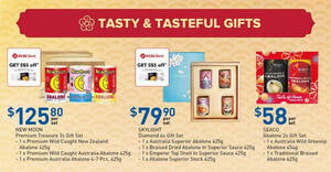 Featured image for Fairprice: New Moon, Skylight, Seaco Abalone Gift Sets and other CNY offers at till 12 Jan 2022