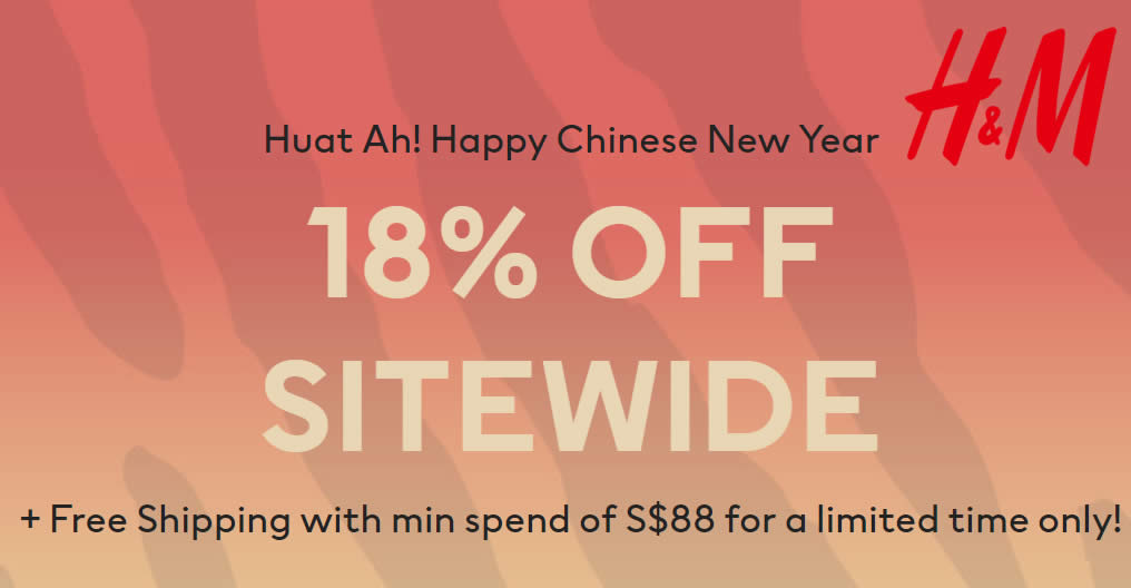 Featured image for H&M: Enjoy 18% OFF plus free shipping at online store from 19 Jan 2022