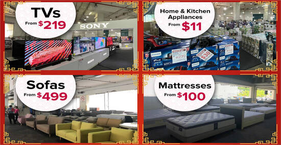 Harvey Norman Lunar New Year Warehouse Sale from 7 – 9 Jan 2022 - 1