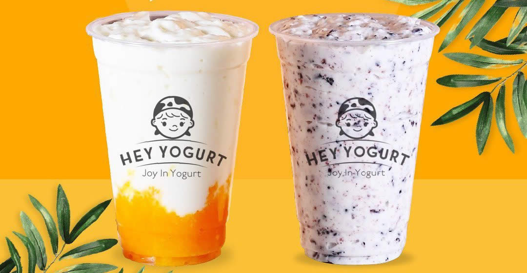 Featured image for Hey Yogurt: 1 For 1 most yogurt drinks at all outlets till 28 Feb 2022