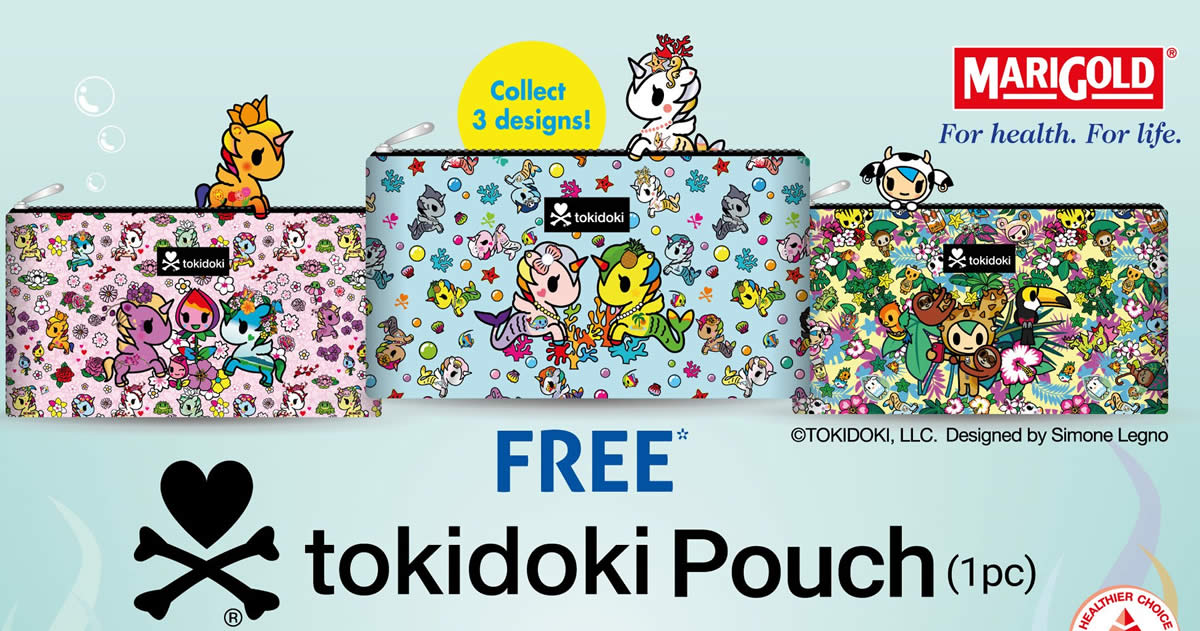 Featured image for MARIGOLD: Free limited edition tokidoki pouch with purchase of 3 PowerBeans Fresh Soya Milk till 31 Jan 2022