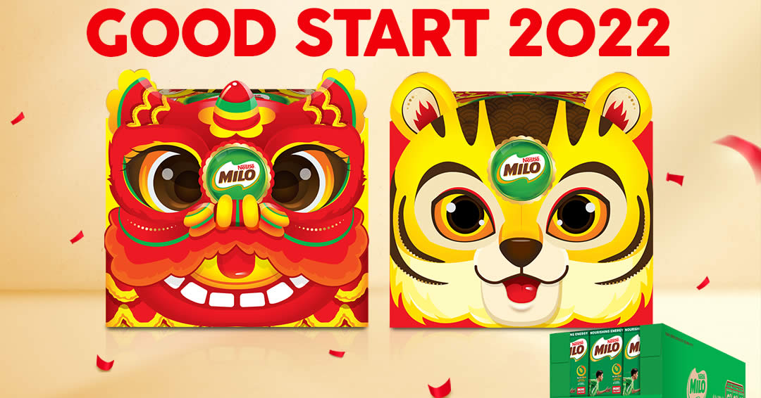 Featured image for MILO S'pore: Get a roaring good start to the Year of the Tiger with MILO's CNY Festive Pack! From 12 Jan 2022