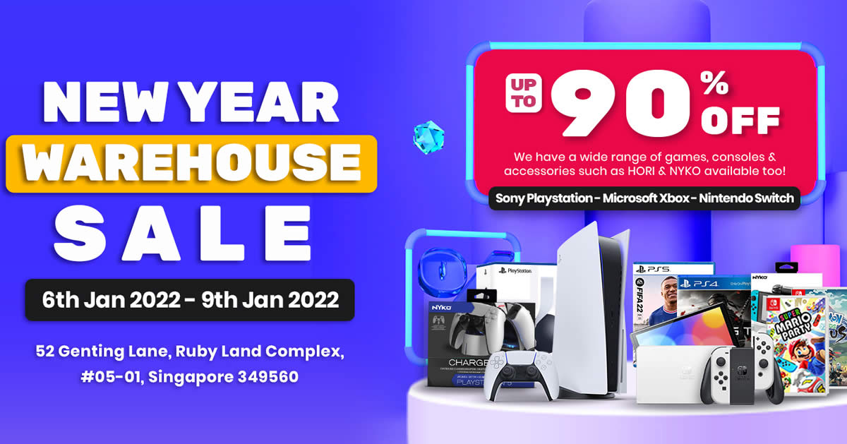 Featured image for MegCD Video Games & Consoles Warehouse Sale (By Appointment Only) from 6 - 9 Jan 2022
