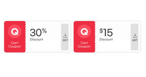Featured image for Qoo10 S’pore is offering 30% and $15 cart coupons till 10 Apr 2022