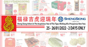 Featured image for Sheng Siong 2-Days 25 – 26 Jan Deals: Happy Family, Yeo’s Tea, Jean Fresh, Nescafe, CP, Softess & more