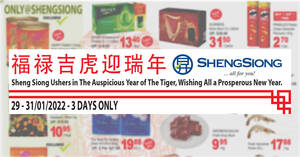 Featured image for Sheng Siong 3-Days 29 – 31 Jan Deals: Pringles (1-for-1), Happy Family, Tasty Bites, Brand’s, F&N, Softess & more