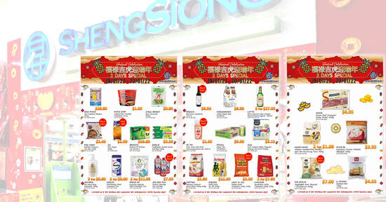 Sheng Siong 2-Days 19 – 20 Jan Deals: NEW MOON New Zealand Abalone, Anlene, Brand’s & more