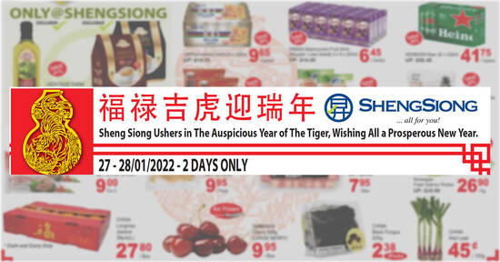 Sheng Siong 2-Days 27 – 28 Jan Deals: Ribena, Heritage Farm, 100plus, Jean Fresh, Salmon & more