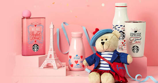 Starbucks S’pore Valentine’s Day Collection has drinkware and accessories to celebrate the season of love. From 19 Jan 2022