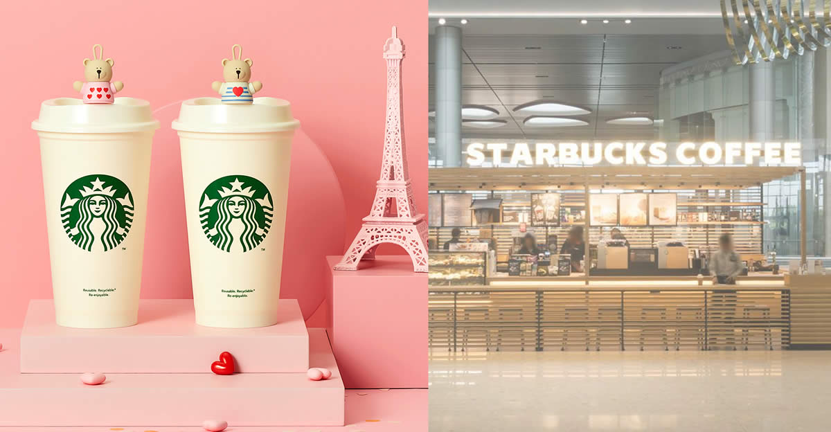 Featured image for Starbucks: Grab a reusable cup with an adorable Bearista stopper at S$9.90 with any purchase on 19 Jan 2022