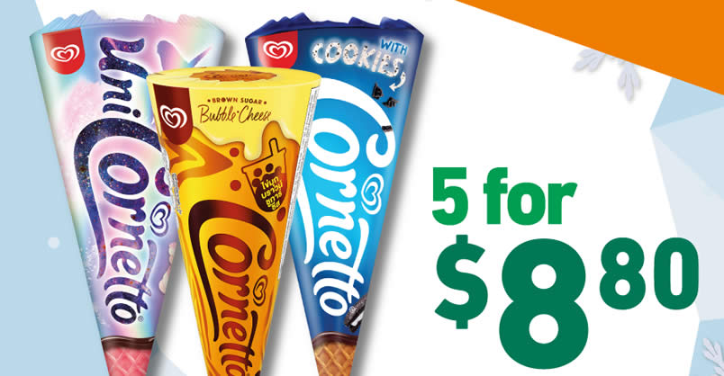 Featured image for 7-Eleven S'pore Ice Cream Specials: Cornetto Royale, Magnum & more till 15 Feb 2022