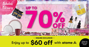 Featured image for Enjoy up to $60 off BHG Online from 14 – 20 Feb 2022 when you checkout with Atome!