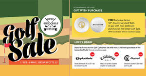 Featured image for Isetan Golf Sale at Shaw House from 11 Feb – 6 Mar 2022