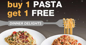 Featured image for Kith Café: 1 for 1 pasta at most outlets (after 5pm) till 31 March 2022