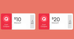 Featured image for (EXPIRED) Qoo10 S’pore offers free $10 and $20 cart coupons in Q-Rewards promotion till March 13, 2022