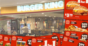Featured image for Burger King S’pore has released over 20 new ecoupons you can use to save up to 52% off till July 3, 2022