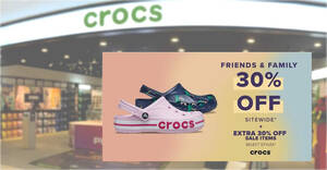 Featured image for Crocs S’pore is slashing 30% OFF almost everything online sitewide sale till March 10, 2022