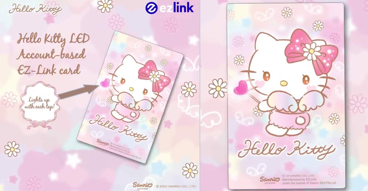 Featured image for EZ-Link releases first-ever Hello Kitty LED Account-based EZ-Link card that lights up with each tap (From Mar. 31)