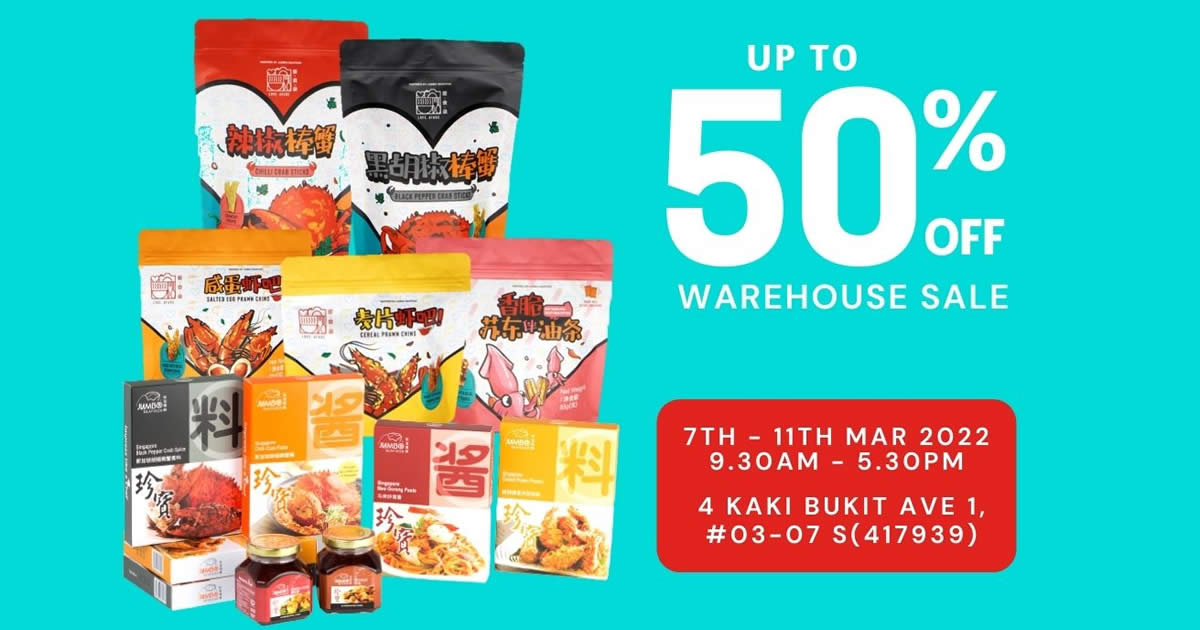 Featured image for Love, Afare's Warehouse Sale offers up to 50% off JUMBO-inspired snacks, sauces, tea and merchandise till this Friday