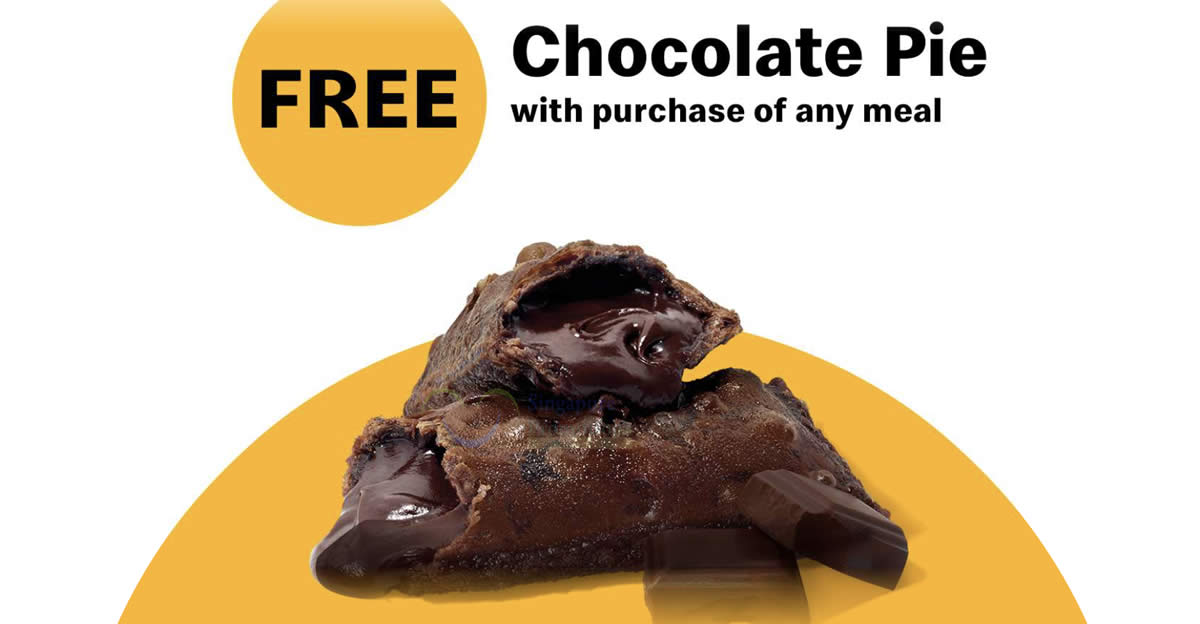 Featured image for McDonald's App: FREE Chocolate Pie with purchase of any meal via McDonald's App till Mar. 27, 2022