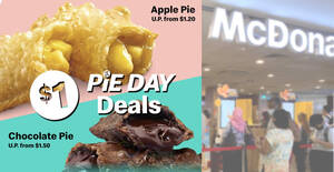 Featured image for (EXPIRED) McDonald’s S’pore is offering S$1 Apple Pie / Chocolate Pie from March 12 – 14, 2022