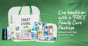 Featured image for (EXPIRED) Live healthier with a FREE Family Care Package from LION and Qiren Organisation!