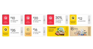 Featured image for Qoo10: Limited Q-Rewards – grab 30%, $10, $20 cart coupons daily till 20 March 2022