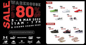 Featured image for Redhill warehouse sale from 3 – 6 March has up to 80% off Adidas, Puma, Skechers, New Balance and more