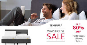 Featured image for Tempur Warehouse Sale is here! Enjoy up to 80% Off Mattresses, Beds And Pillows from March 10 – 13, 2022