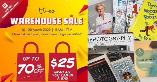 Grab all you can in a bag at Times Warehouse sale from March 10 – 20, has thousands of products at up to 70% off - 1