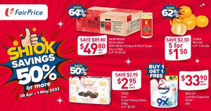 Featured image for 64% off New Moon’s Bird’s Nest, 1-for-1 Laundry Capsules and other deals at FairPrice till 1 May 2022