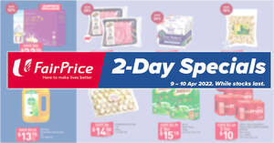 Featured image for FairPrice 2-Days Apr. 9 – 10 Deals: Ferrero Rocher, Milo, Coca-Cola, SCS Butter, Kinohimitsu, Dettol & more