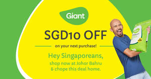 Featured image for Bring Home SGD10 Voucher When You Visit GIANT Malaysia Over The Long Weekend (Starting from 29 Apr)