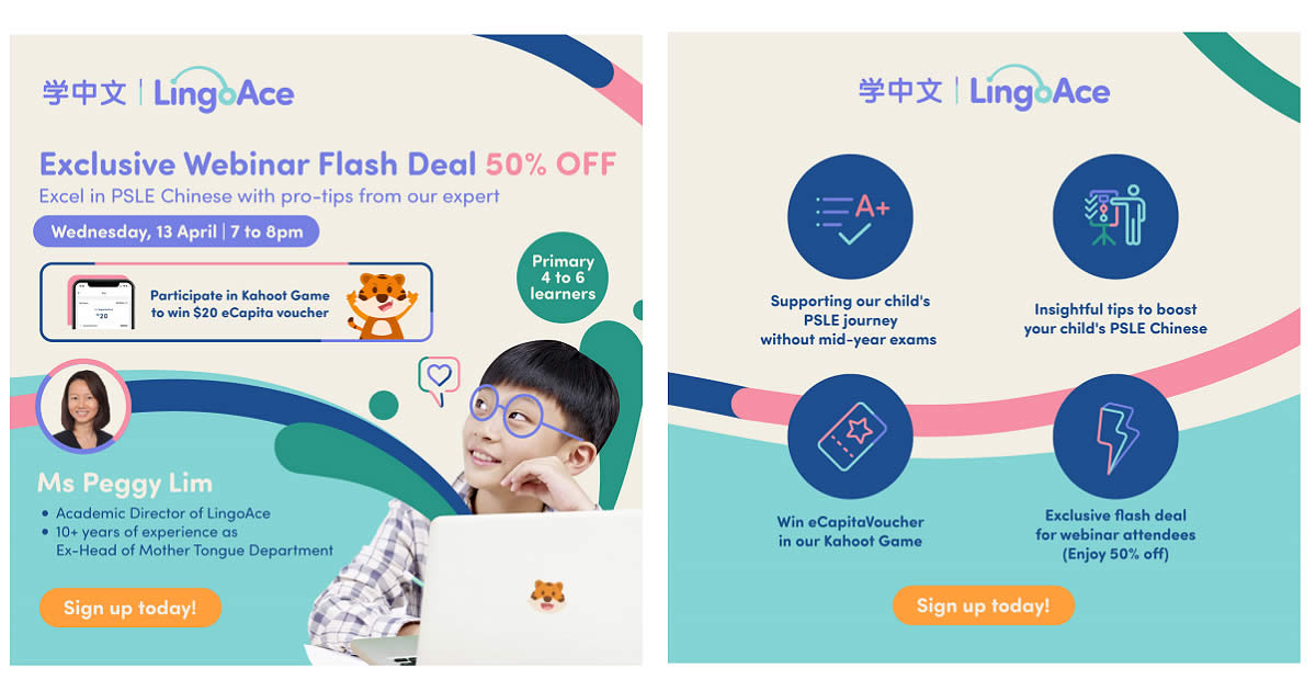 Featured image for FREE LingoAce Webinar with pro-tips to prepare for Chinese mid-year exam, 50% disc on lessons and win $20 vouchers!