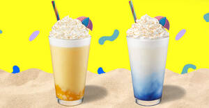 Featured image for Starbucks S’pore new vacation-themed summer beverages available for a limited time from Apr. 20, 2022