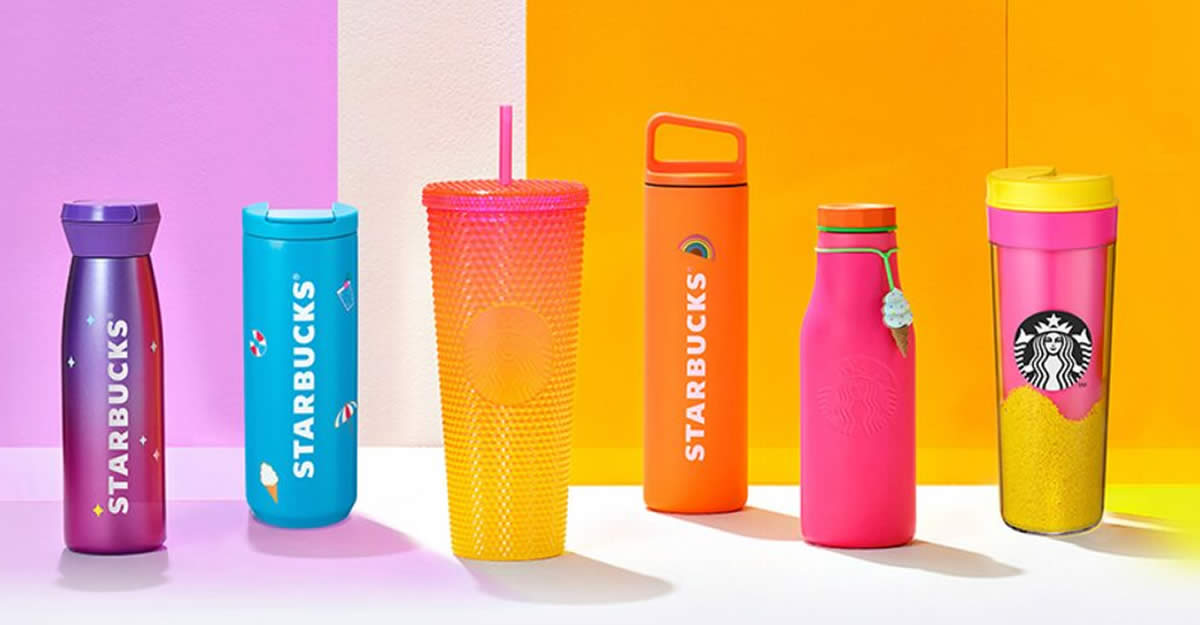 Colorful drinkware at Starbucks to match any summer mood