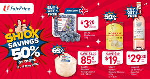Featured image for 50% off Korean Ginseng Abalone, 1-for-1 Honore De Berticot Wines and more at FairPrice till 8 May 2022