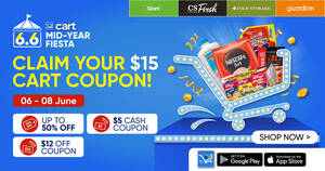Featured image for CART App 6.6 Mid-Year Fiesta – up to 37% OFF + Coupons!