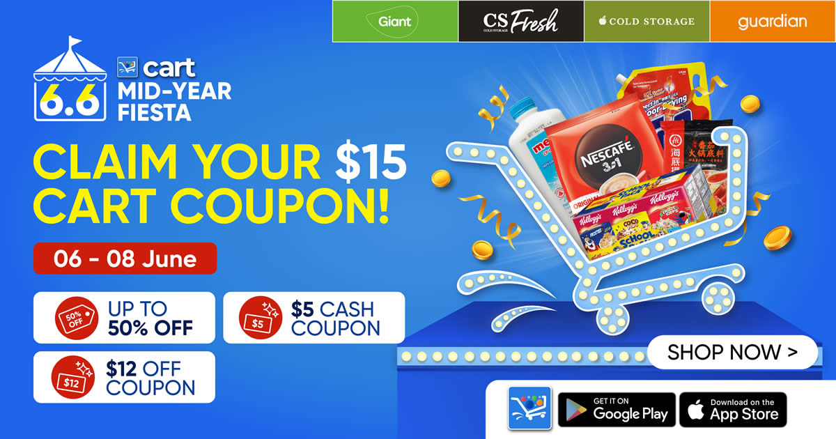 Featured image for CART App 6.6 Mid-Year Fiesta - up to 37% OFF + Coupons!