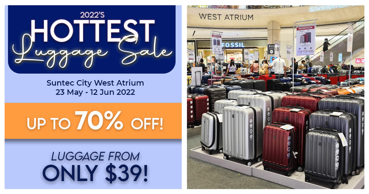 Suntec store luggage sale