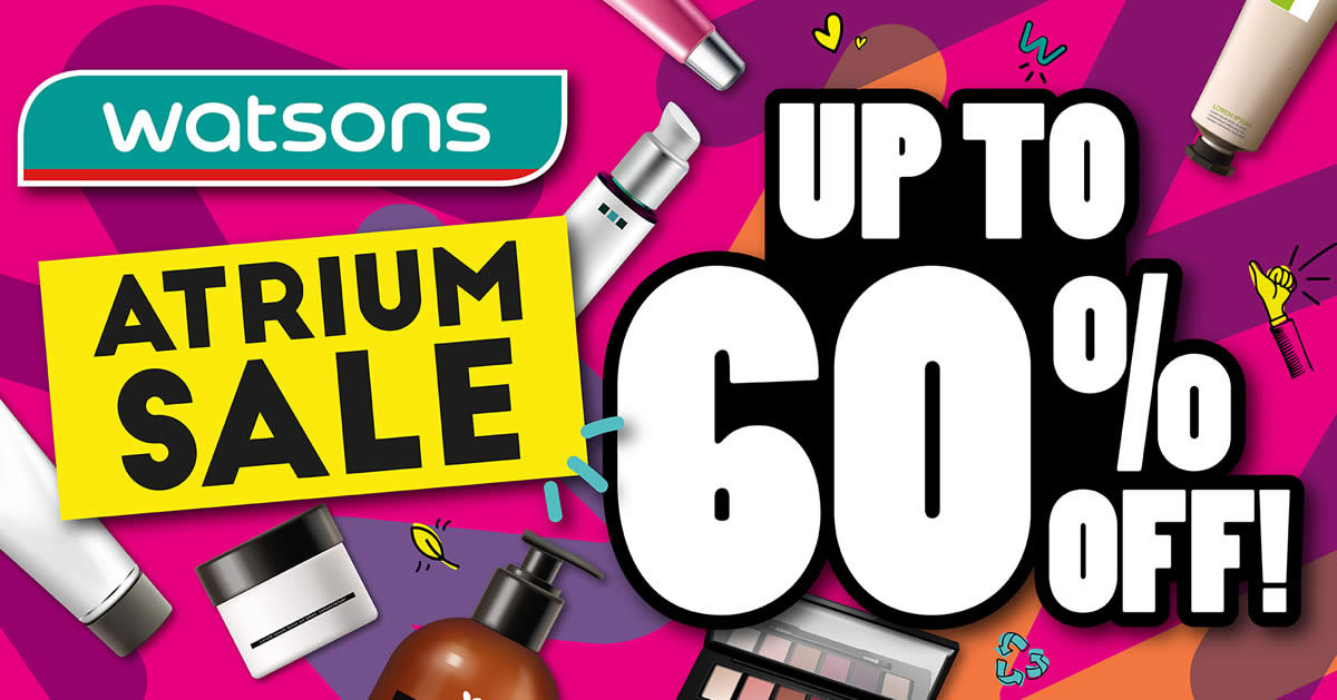 Featured image for Watsons Atrium Sale at NEX till 22 May 2022