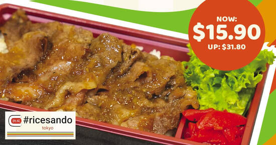 #ricesando tokyo is offering 50% off their A5 Hokkaido Wagyu Bento till 31 May 2022