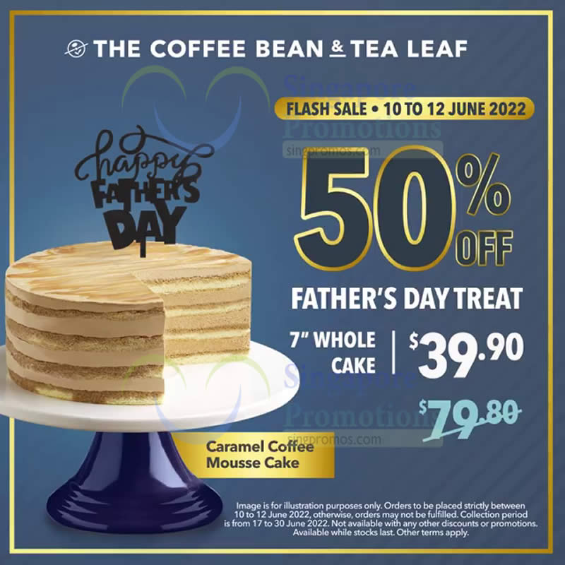 Lobang: Coffee Bean S’pore is having a 50% off flash sale for the 7″ Caramel Coffee Mousse Cake till 12 June 2022 - 11
