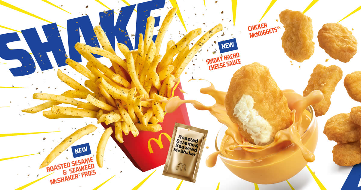 Featured image for McDonald's S'pore launching new Roasted Sesame and Seaweed McShaker™ Fries, Ovaltine McFlurry from 2 Jun 2022
