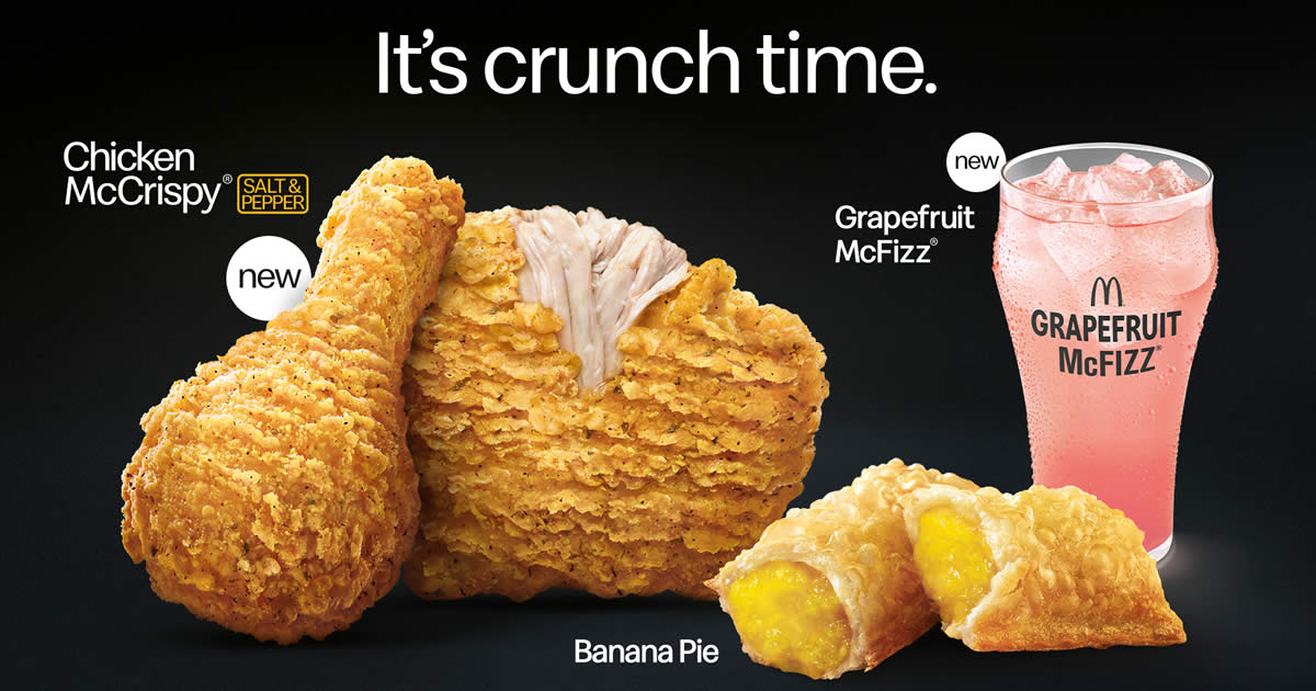 Featured image for McDonald's S'pore launches Chicken McCrispy® in a new Salt & Pepper flavour from 30 June 2022