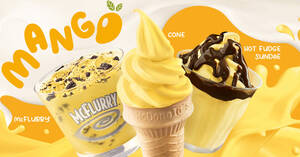 Featured image for McDonald’s S’pore selling new Mango desserts at Dessert Kiosks (From 30 Jun 2022)