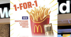 Featured image for (EXPIRED) McDonald’s App has 1-for-1 Roasted Sesame & Seaweed McShaker Fries deal on 20 June 2022