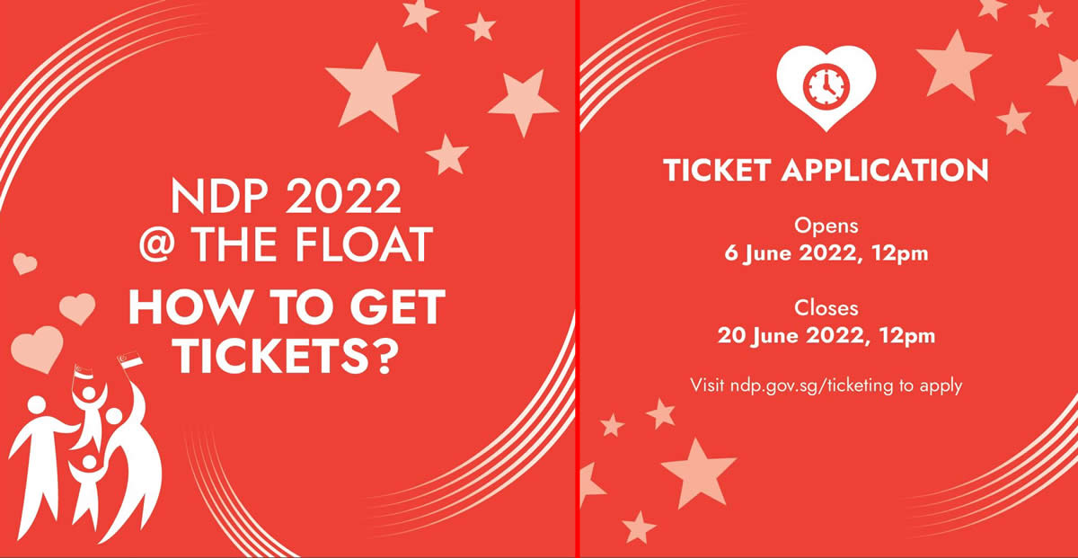 Featured image for NDP 2022 tickets applications to open from 6 - 20 June 2022